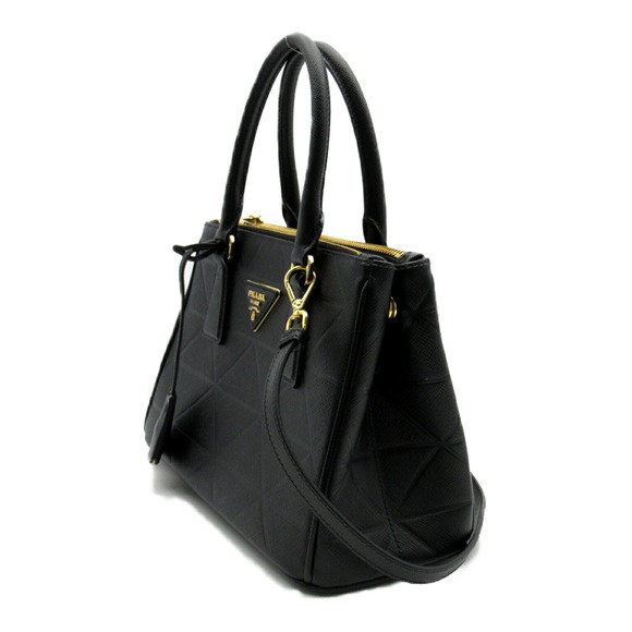 Prada Bag Leather 2Way Shoulder Black - Picture 1 of 10